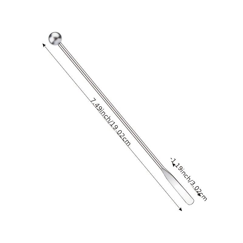5/10pcs Metal Stir Sticks Coffee Stirrers Reusable Stainless Steel Swizzle  Stick With Small Rectangular Paddles Drink Cocktail Beverage Milk Juices